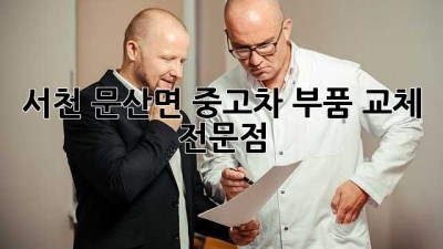 서천 문산면 중고차 부품 교체 전문점