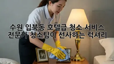 수원 입북동 호텔급 청소 서비스: 전문가 청소팀이 선사하는 럭셔리